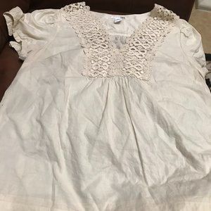 NWOT Beige cotton Blouse H&M Size 12